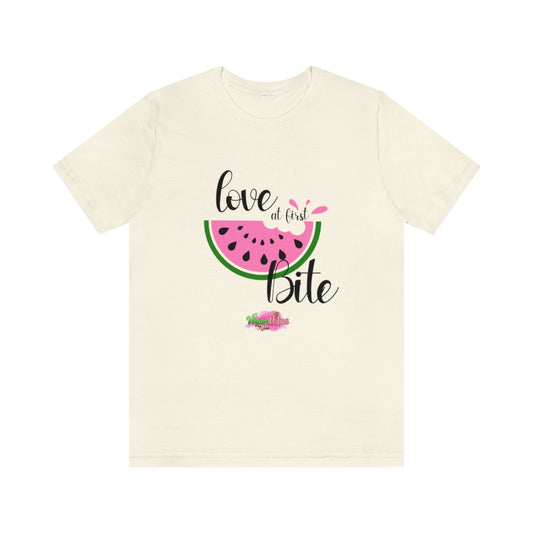 Love at First Bite Unisex Soft Jersey Short Sleeve Tee